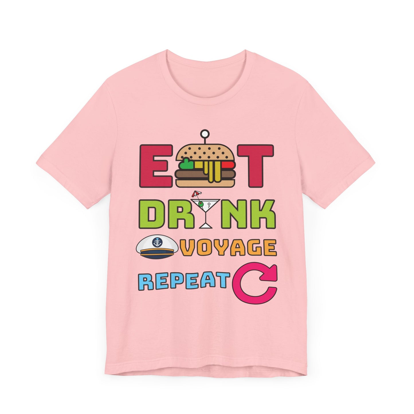 Eat Drink Voyage Repeat AR-Unisex Jersey Short Sleeve Tee–EXPRESS DELIVERY*