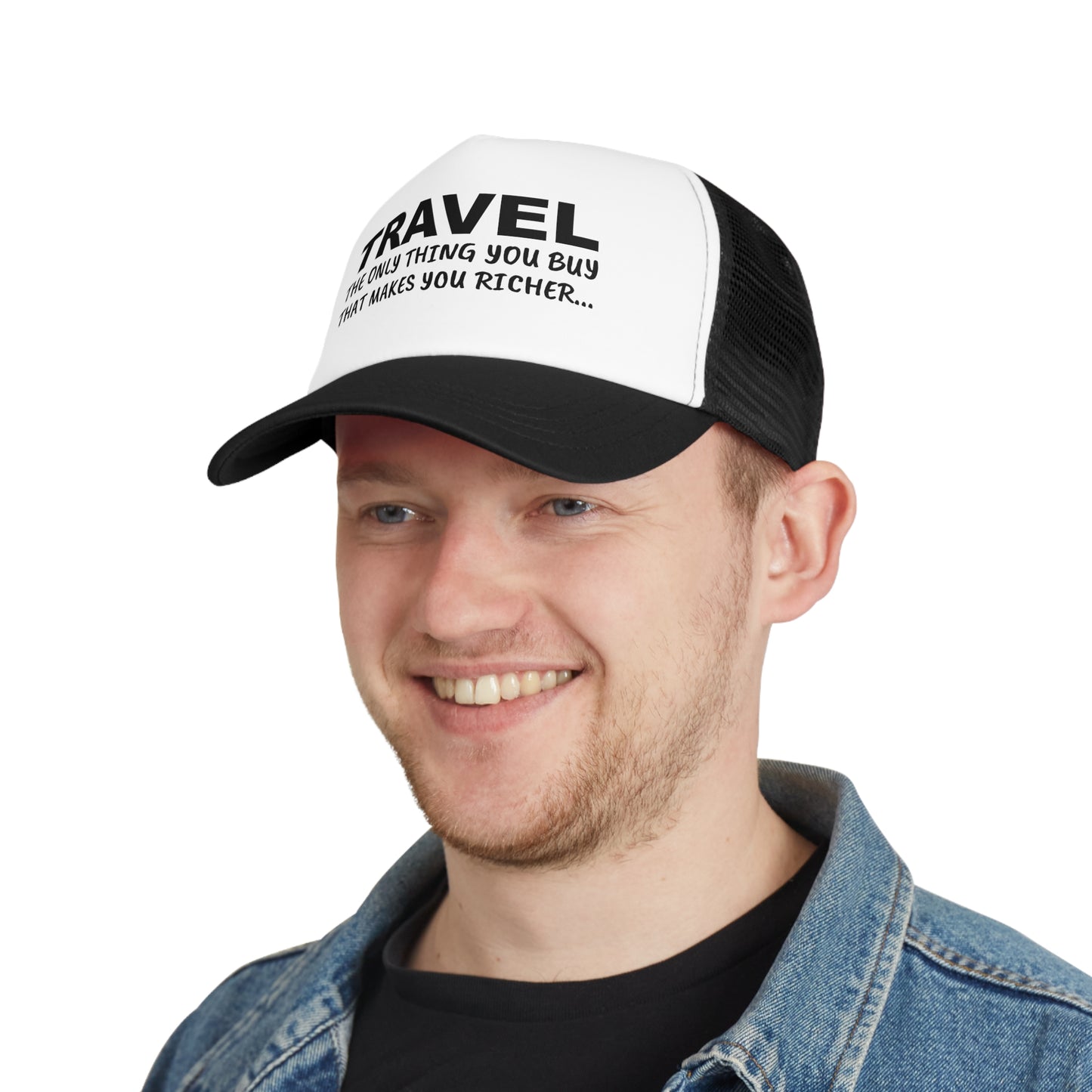 Travel The Only Thing You Buy That Makes You Richer...–Mesh Cap