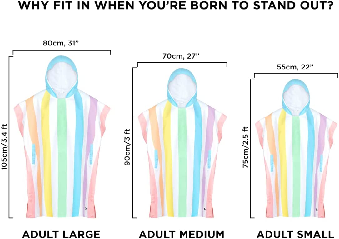 Poncho - Hooded Towel - Unicorn Waves