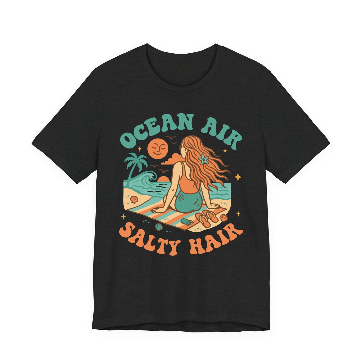 Ocean Air Salty Hair–Unisex Jersey Short Sleeve Tee–EXPRESS DELIVERY*