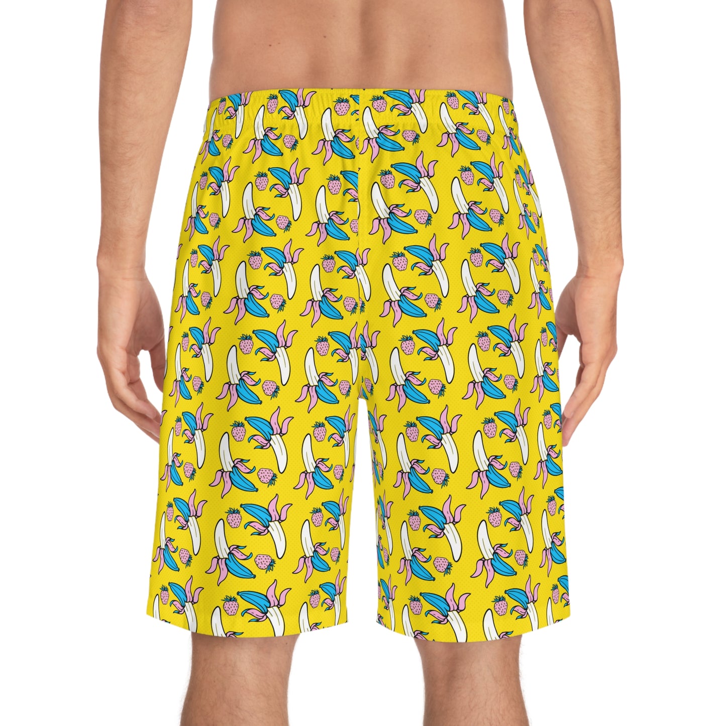 Banana & Strawberry Delight–Men's Board Shorts (AOP)