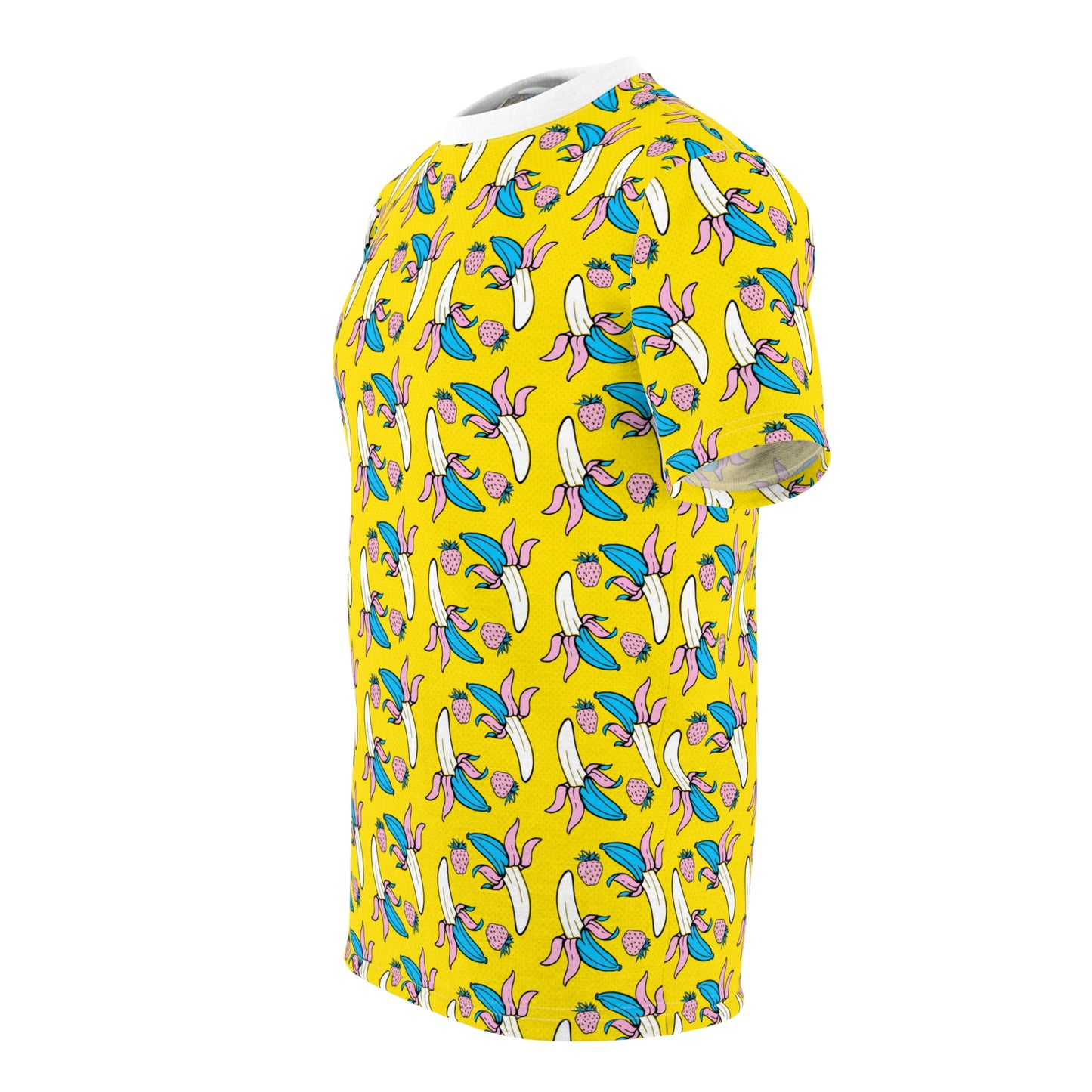 Banana & Strawberry Delight All-Over Print-Unisex Cut & Sew Tee (AOP)