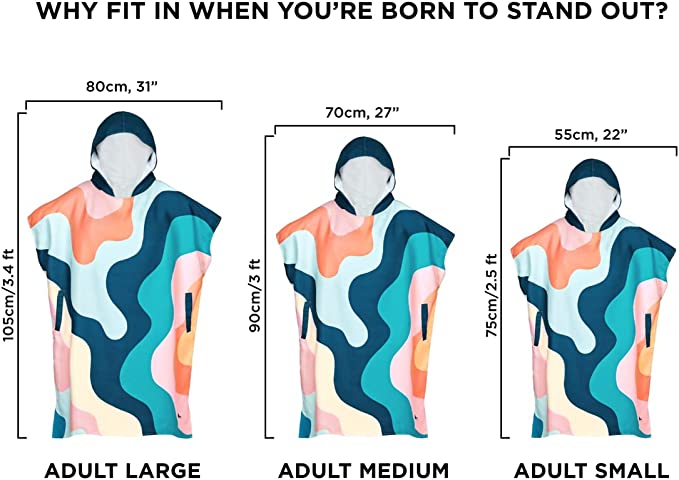 Poncho - Hooded Towel - Get Wavy