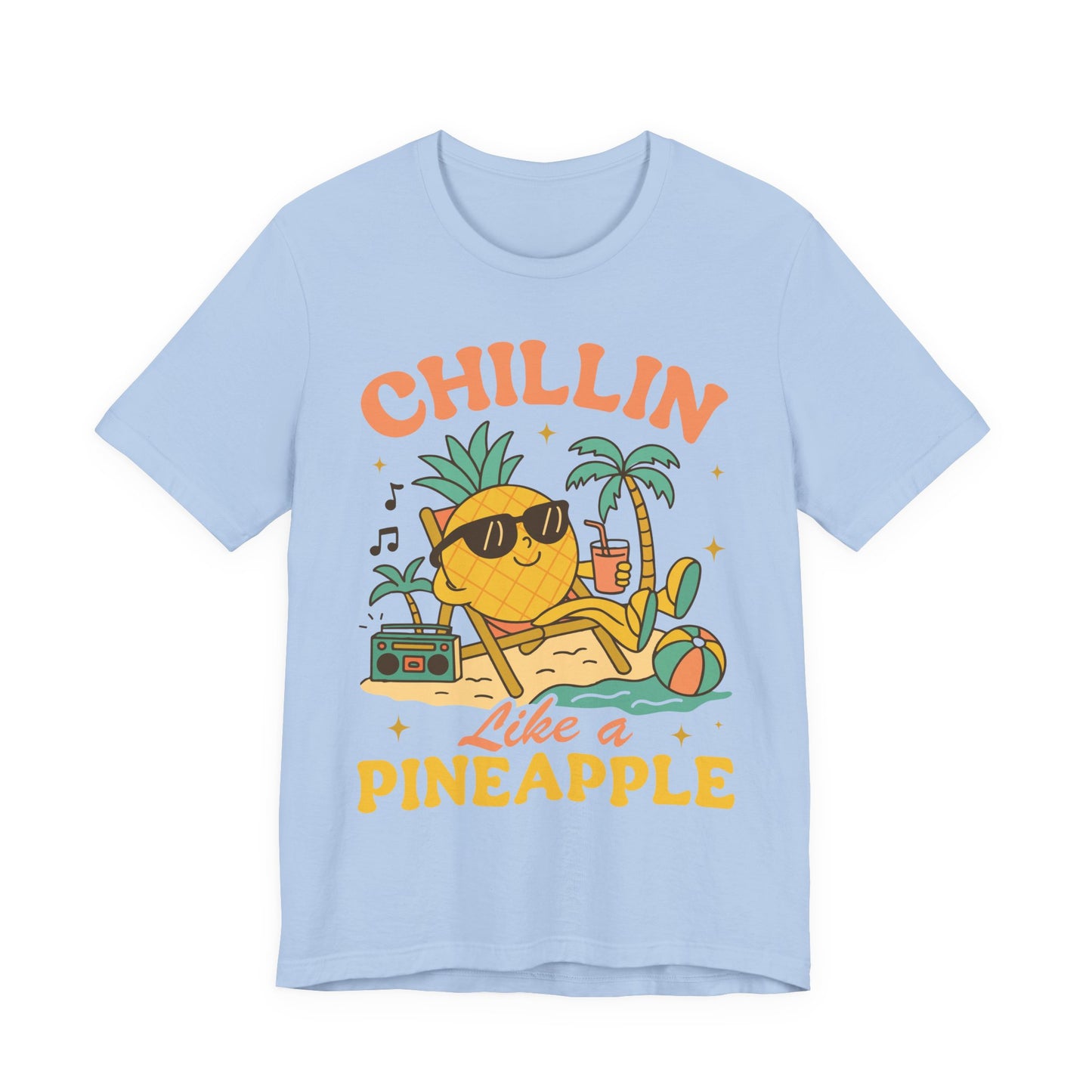 Chilling Like a Pineapple–Unisex Jersey Short Sleeve Tee–EXPRESS DELIVERY*
