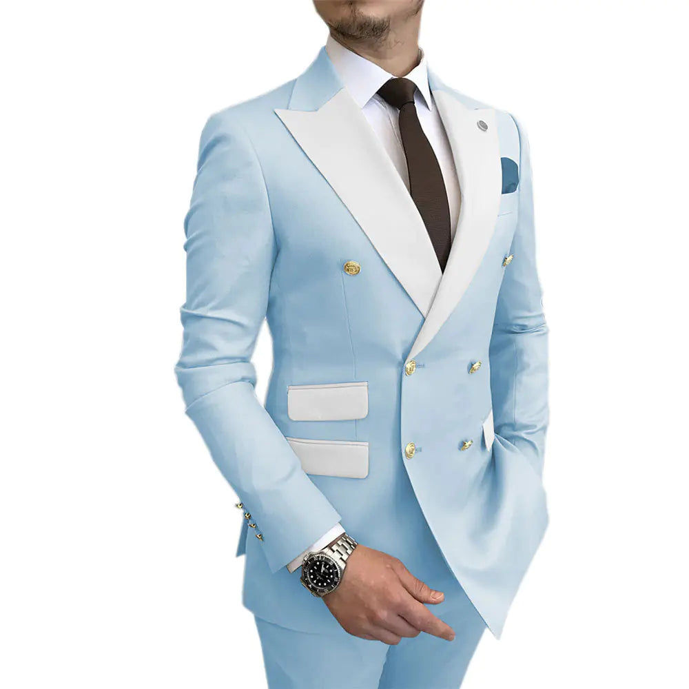 2023 Men's Suit Set for Weddings and Business Events