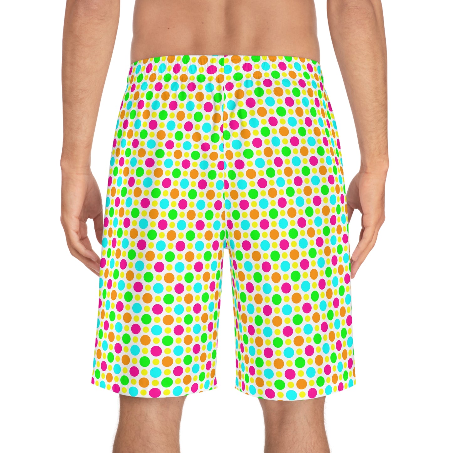 Tropical Circle Pattern–Men's Board Shorts (AOP)