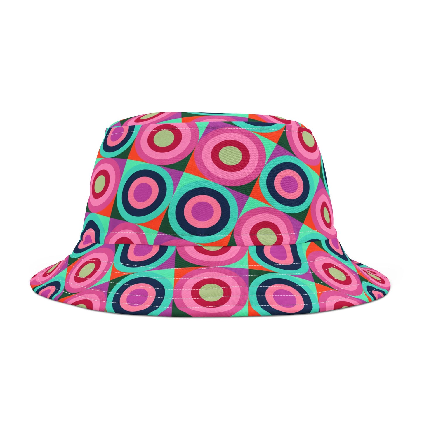 Multi Color Circle Pattern–Bucket Hat (AOP)