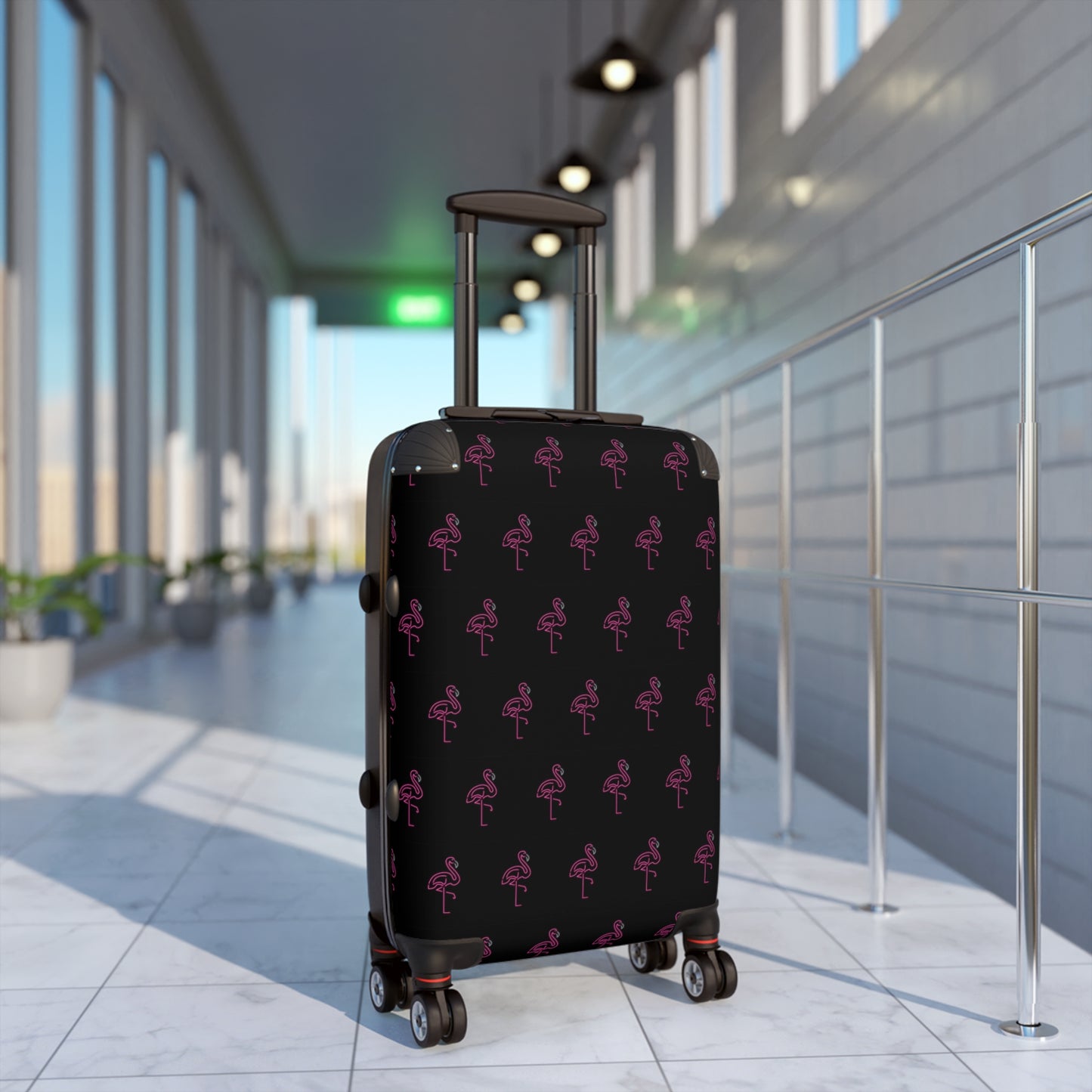 Neon Flamingos–Suitcase