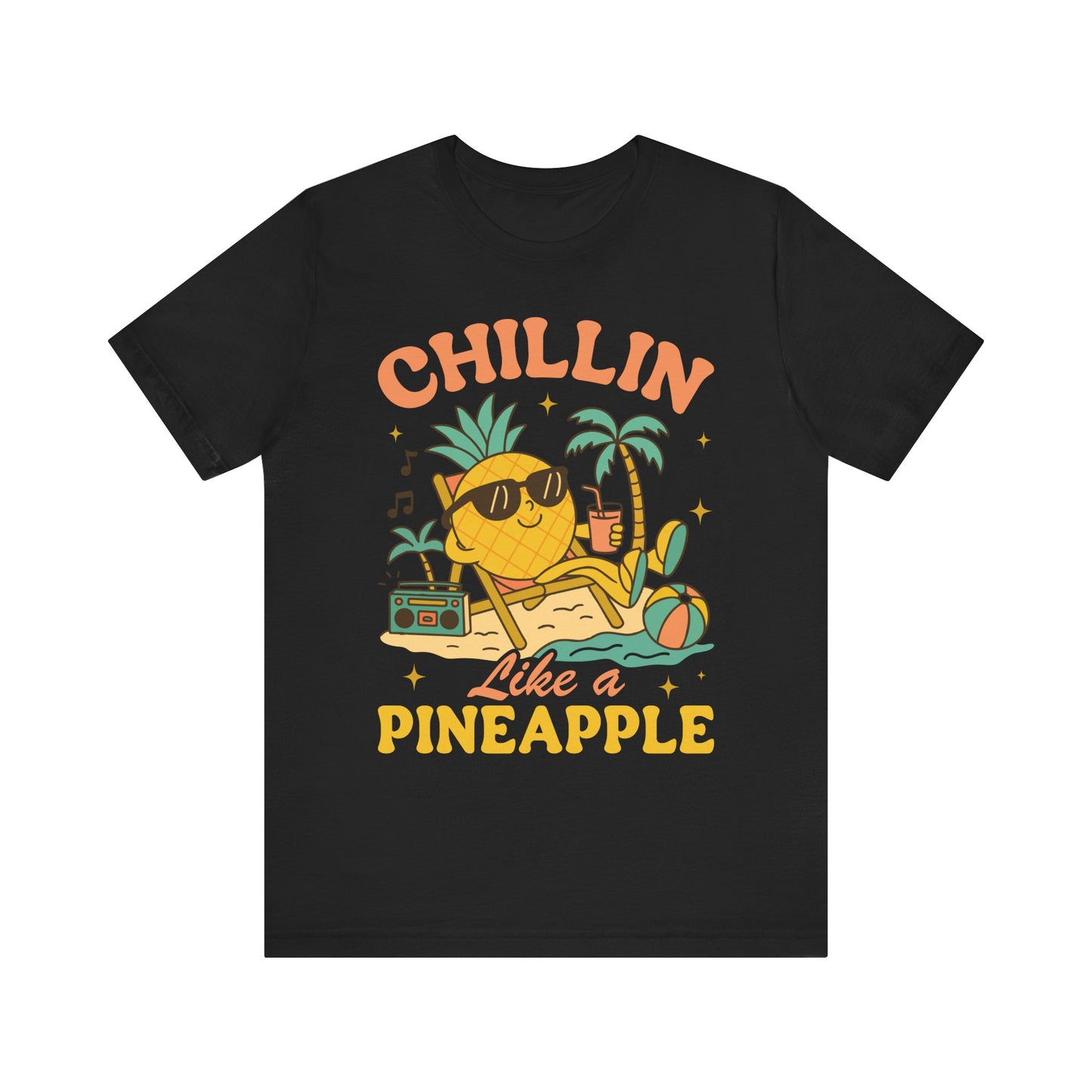Chilling Like a Pineapple–Unisex Jersey Short Sleeve Tee–EXPRESS DELIVERY*