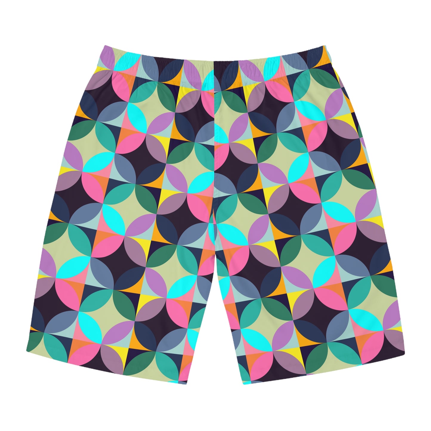 Multi Color Circle Pattern–Men's Board Shorts (AOP)