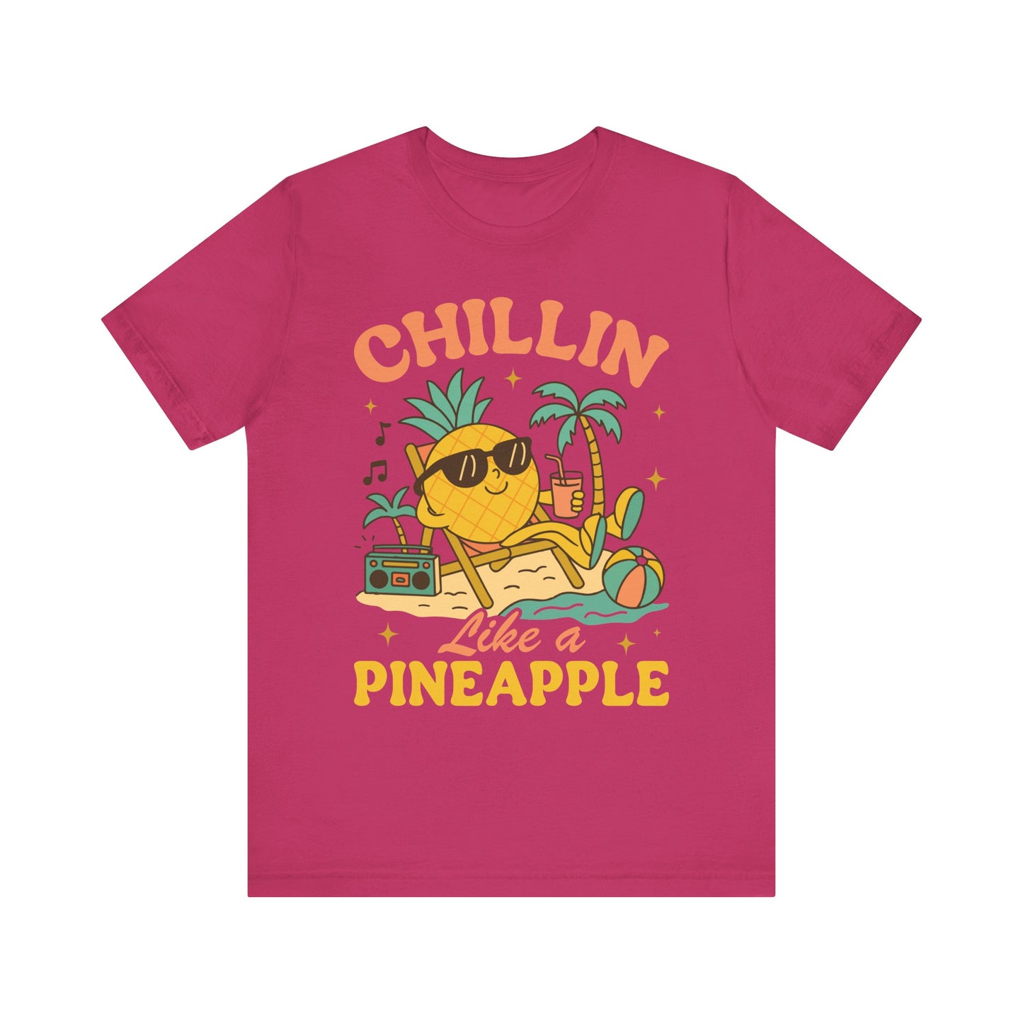 Chilling Like a Pineapple–Unisex Jersey Short Sleeve Tee–EXPRESS DELIVERY*