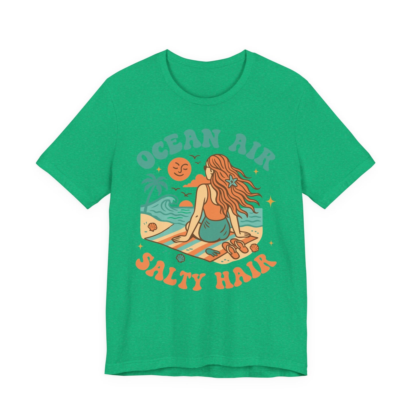 Ocean Air Salty Hair–Unisex Jersey Short Sleeve Tee–EXPRESS DELIVERY*