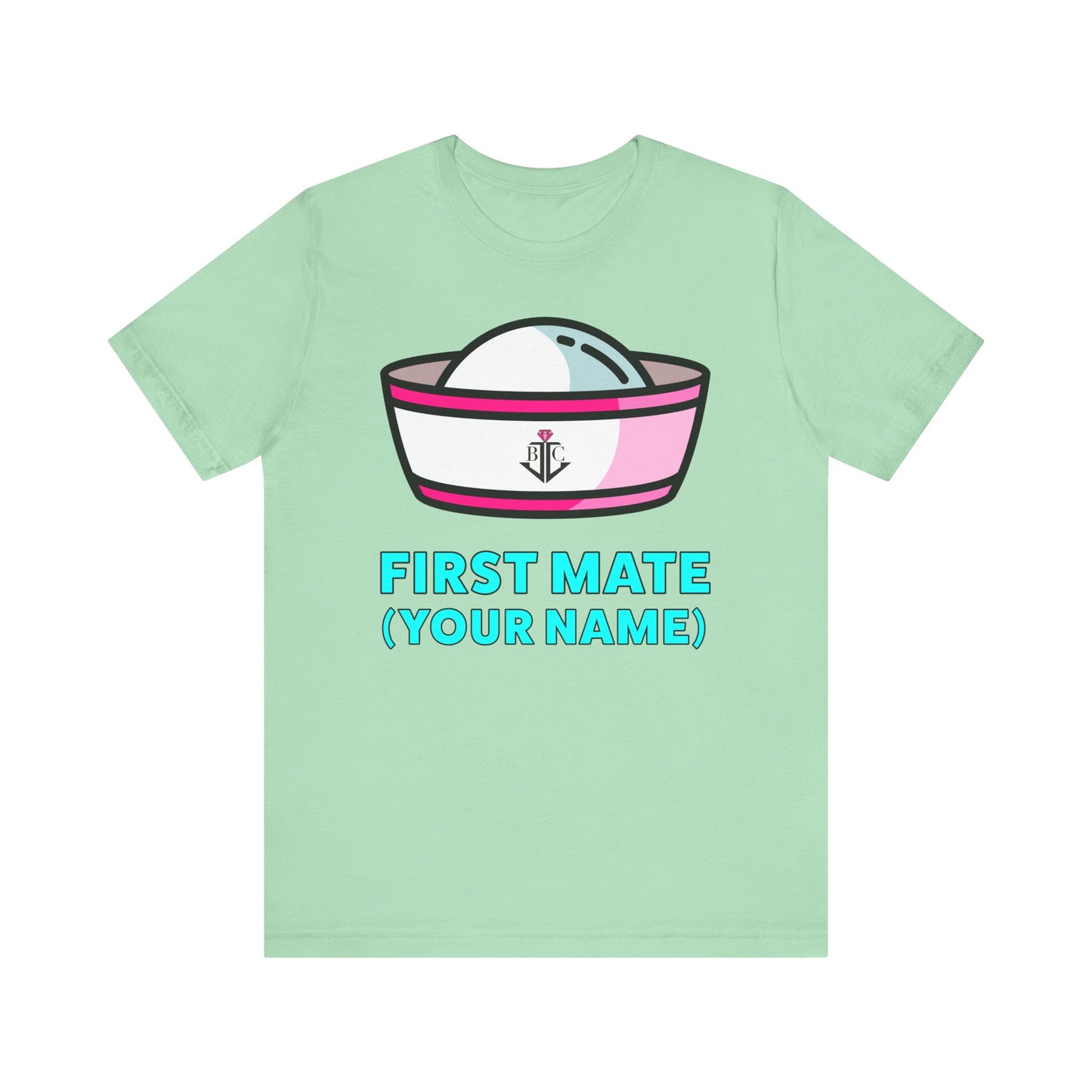 First Mate (Your Name) Custom–Unisex Lightweight Fashion Tee–EXPRESS DELIVERY*