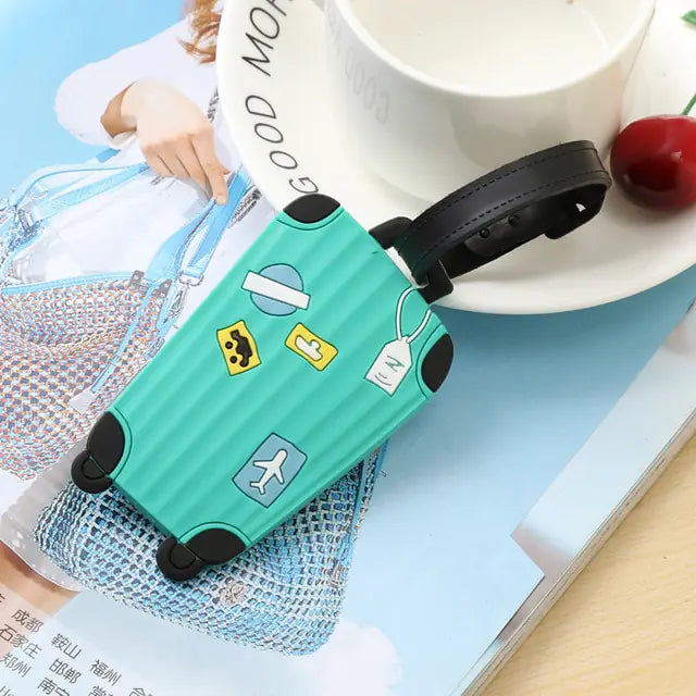 Fashion Silicone Luggage Tags Set