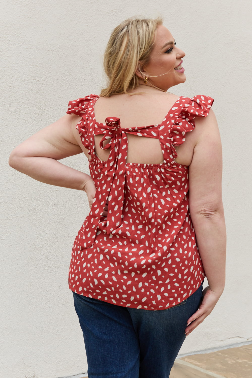 Be Stage Full Size Woven Top in Brick