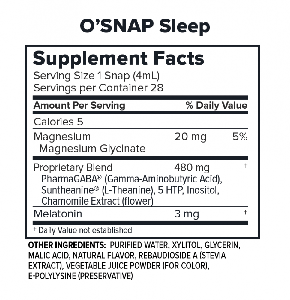 O'Snap-SLEEP IN A SNAP