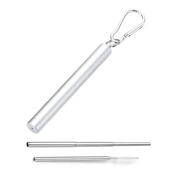 Reusable Telescopic Metal Drinking Straw