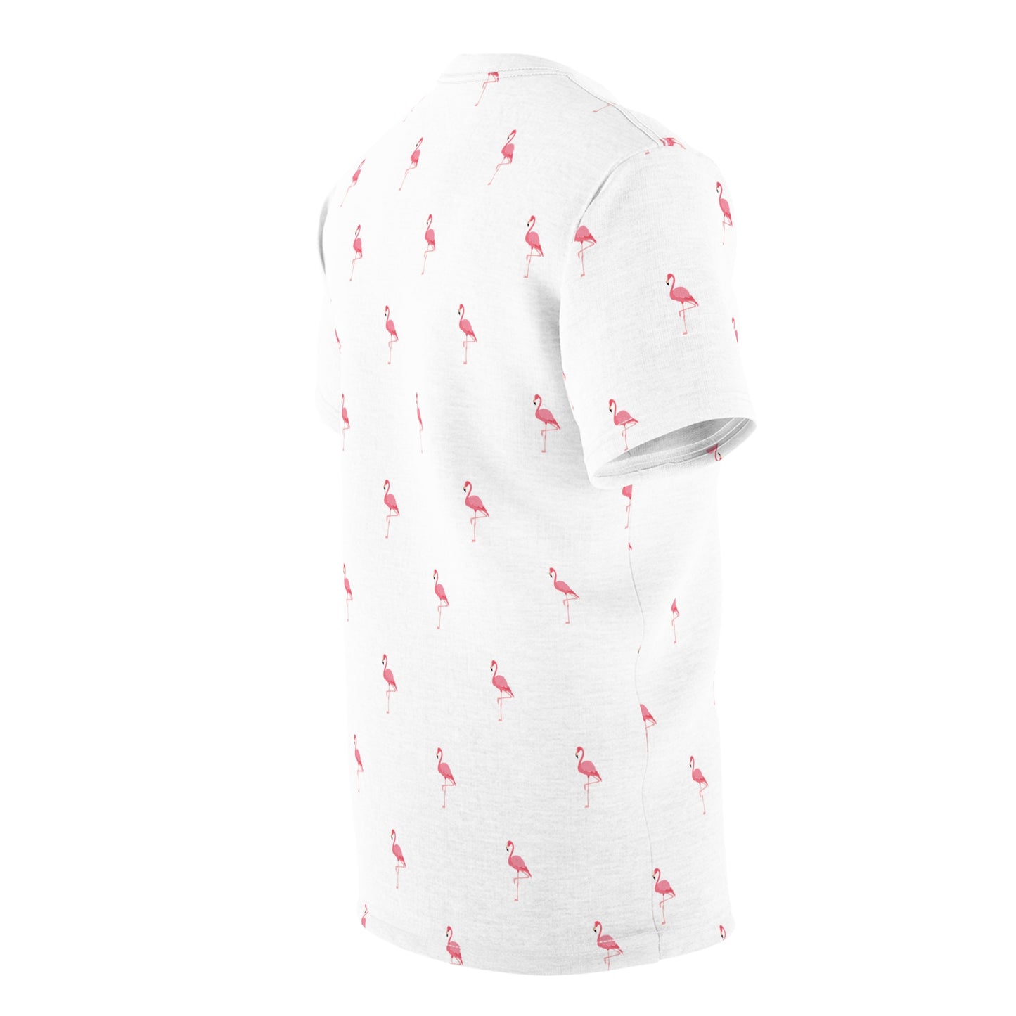 Flamingo All-Over Print-Unisex Cut & Sew Tee (AOP)