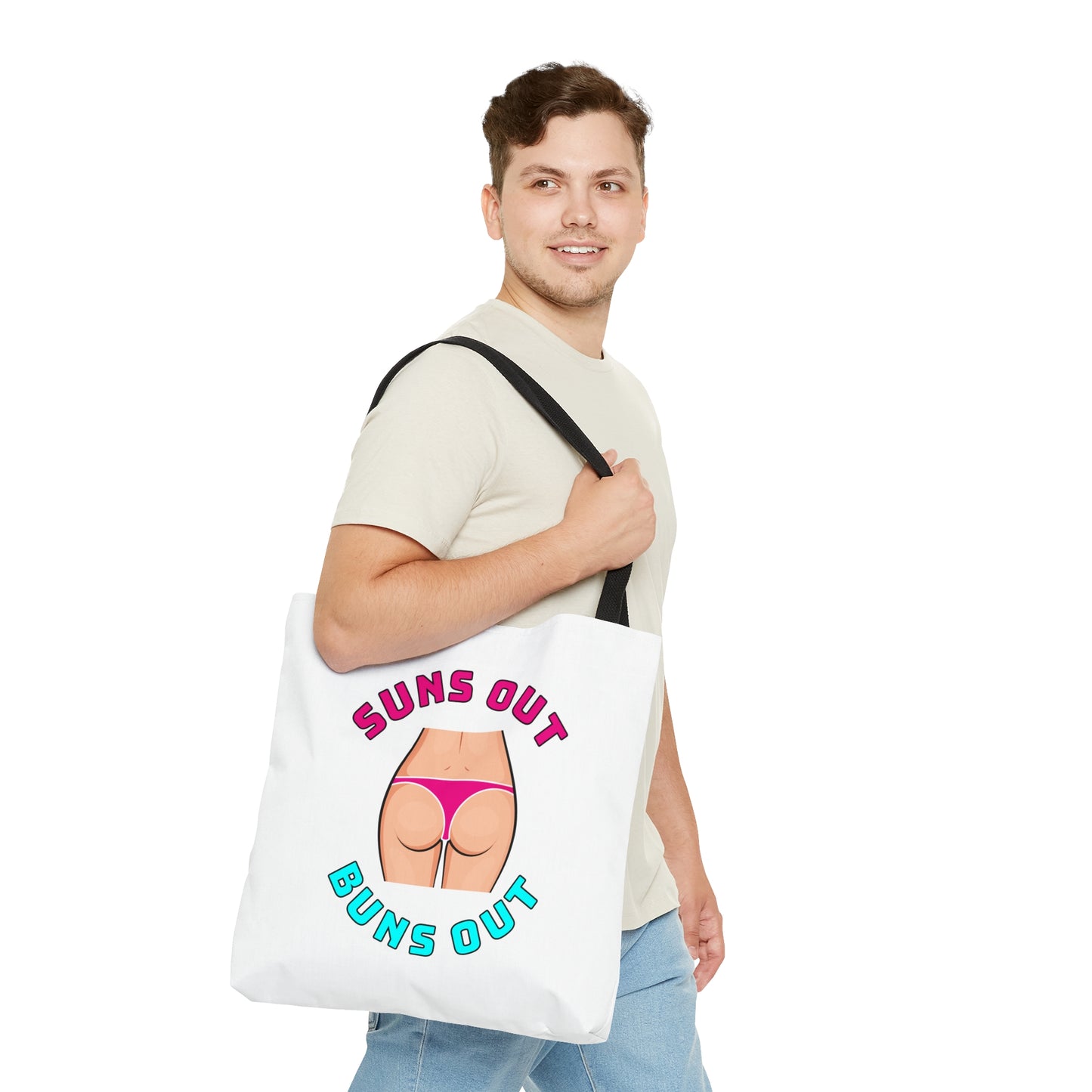 Suns Out Buns Out–Tote Bag (AOP)