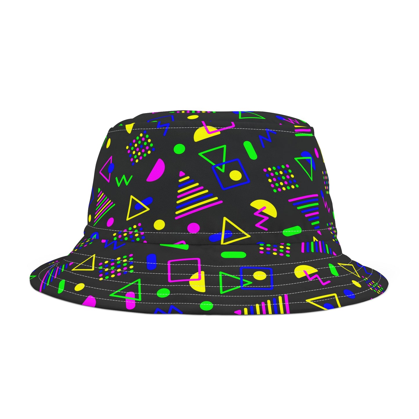 Neon Shapes–Bucket Hat (AOP)