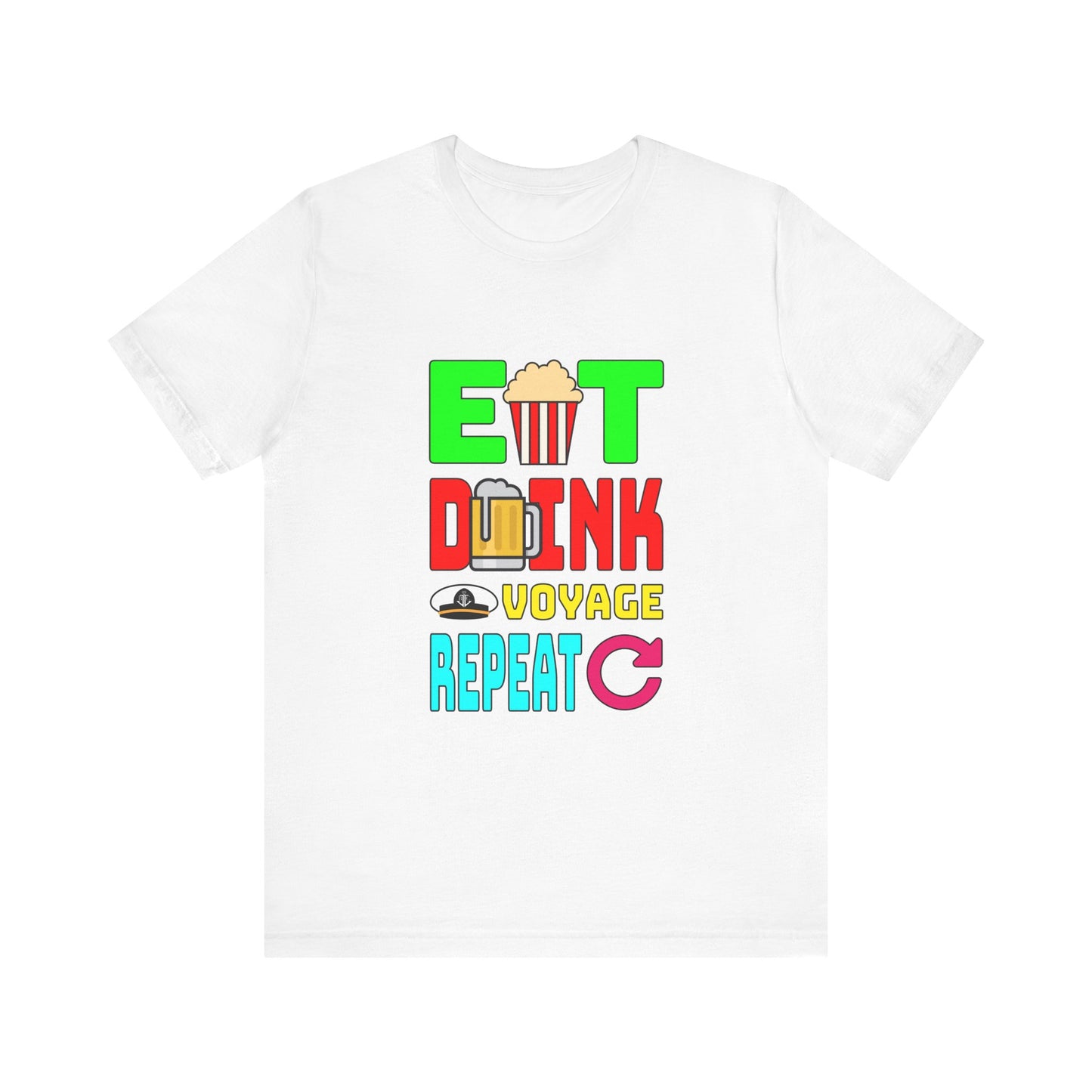 Eat Drink Voyage Repeat, Beer–Unisex Jersey Short Sleeve Tee–EXPRESS DELIVERY*