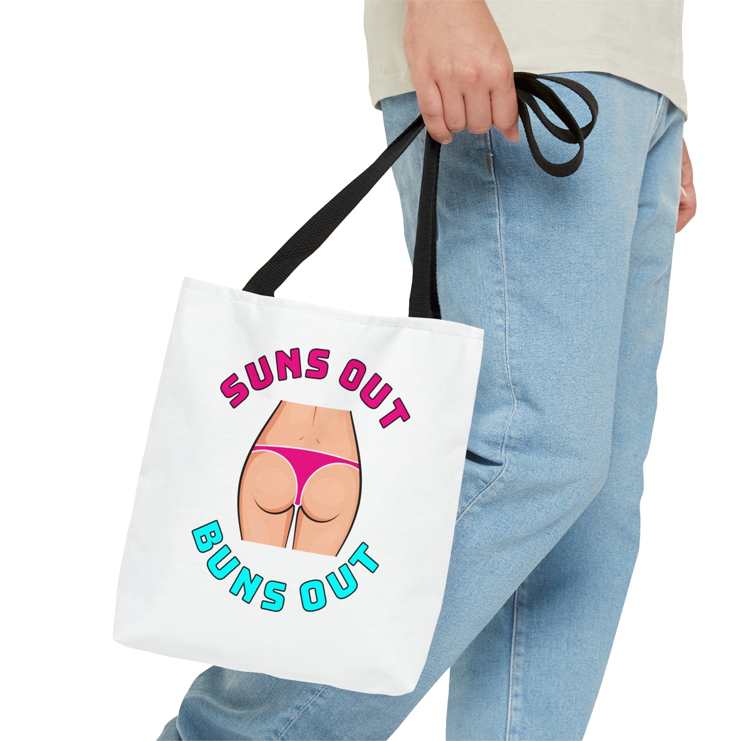 Suns Out Buns Out–Tote Bag (AOP)