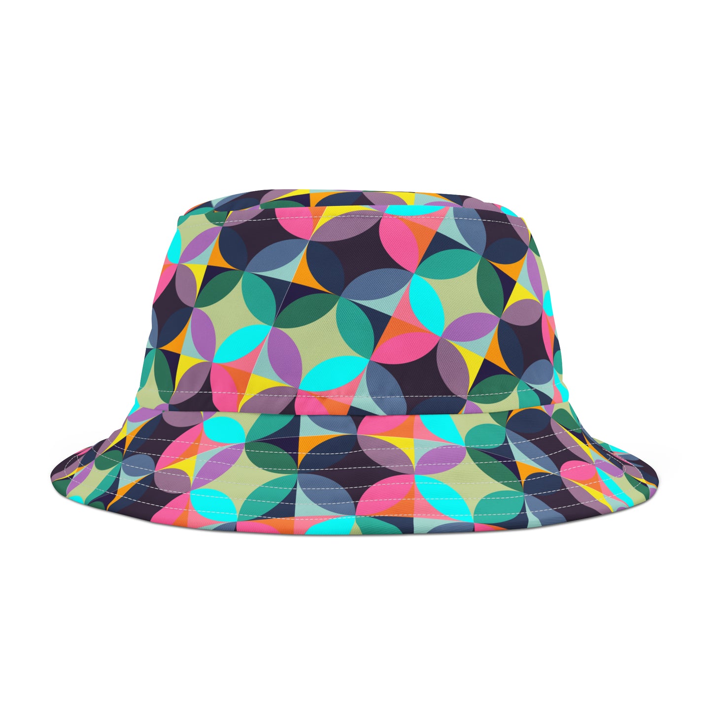 Multi Color Circle Pattern–Bucket Hat (AOP)