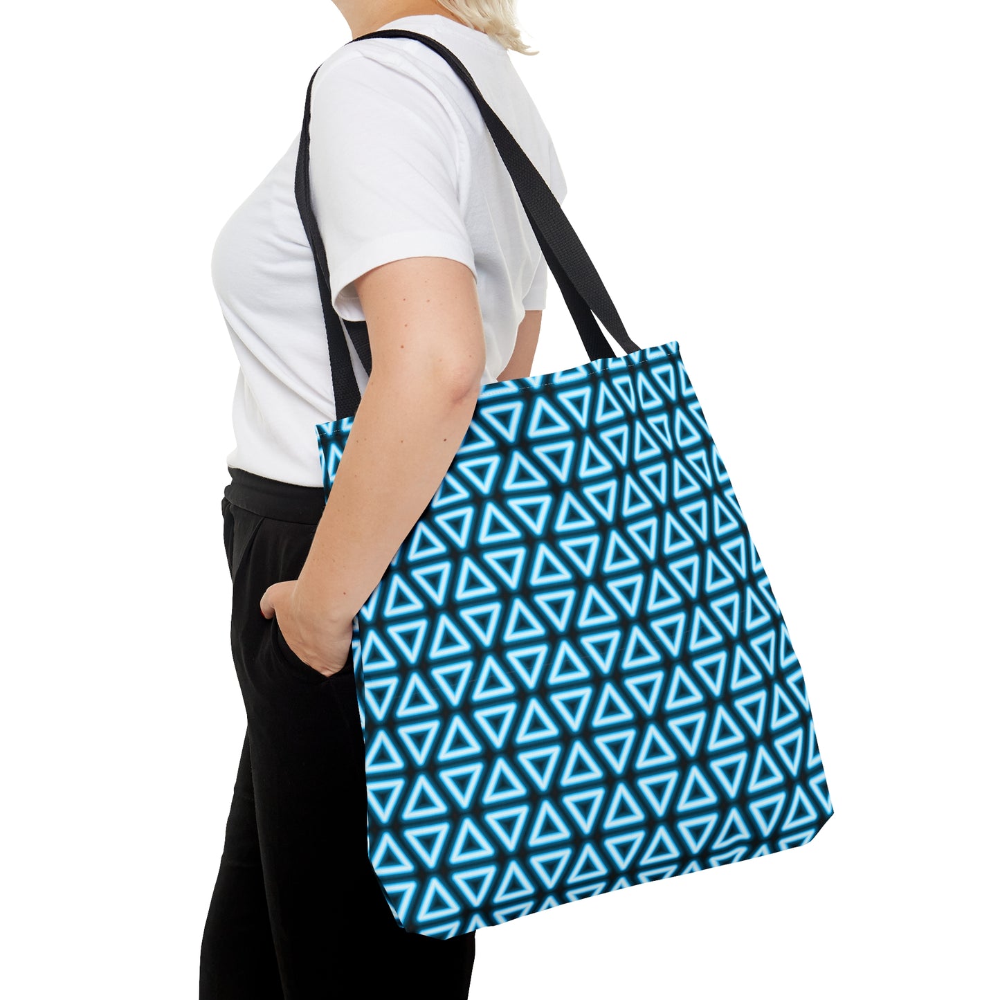 Neon Triangle Pattern–Tote Bag (AOP)