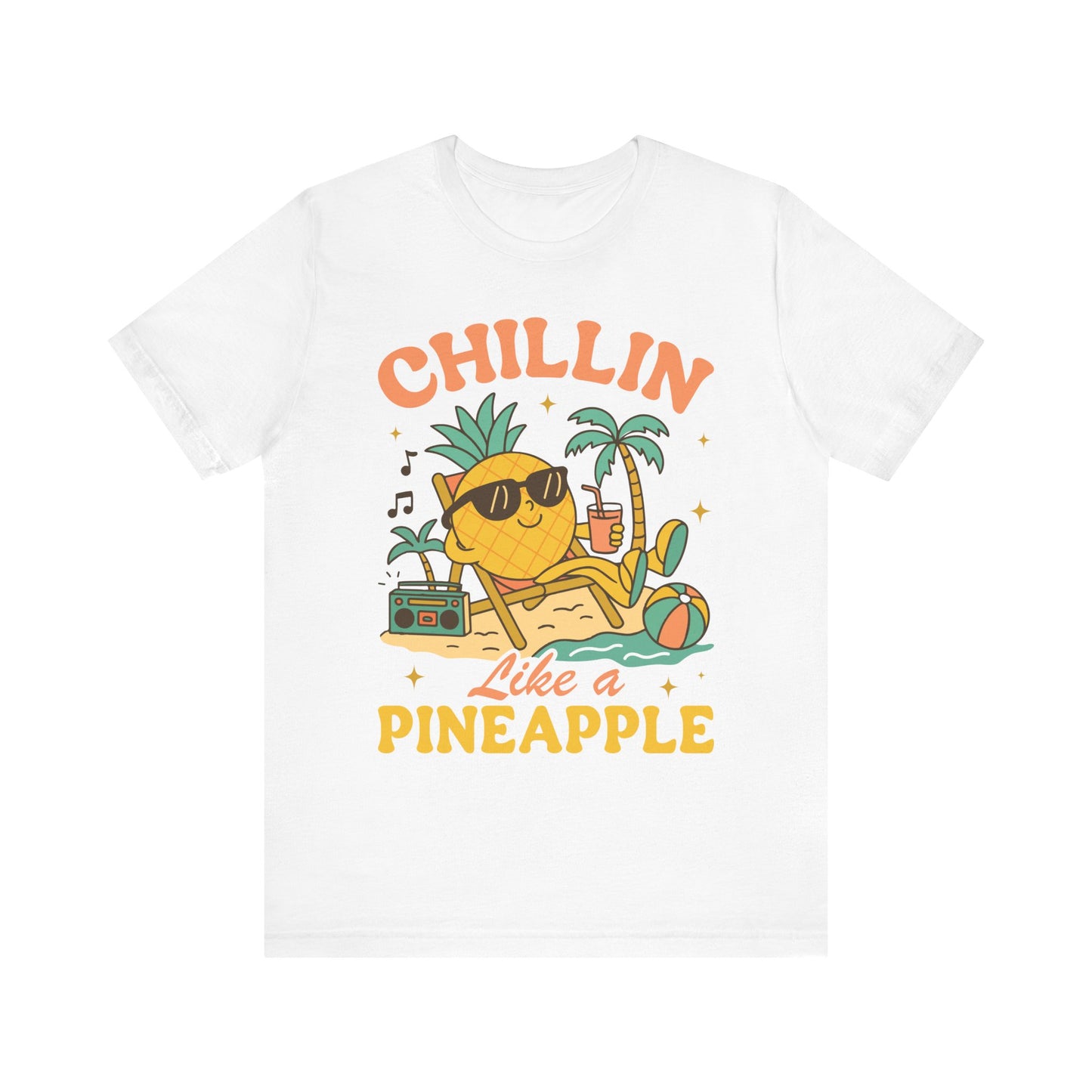 Chilling Like a Pineapple–Unisex Jersey Short Sleeve Tee–EXPRESS DELIVERY*
