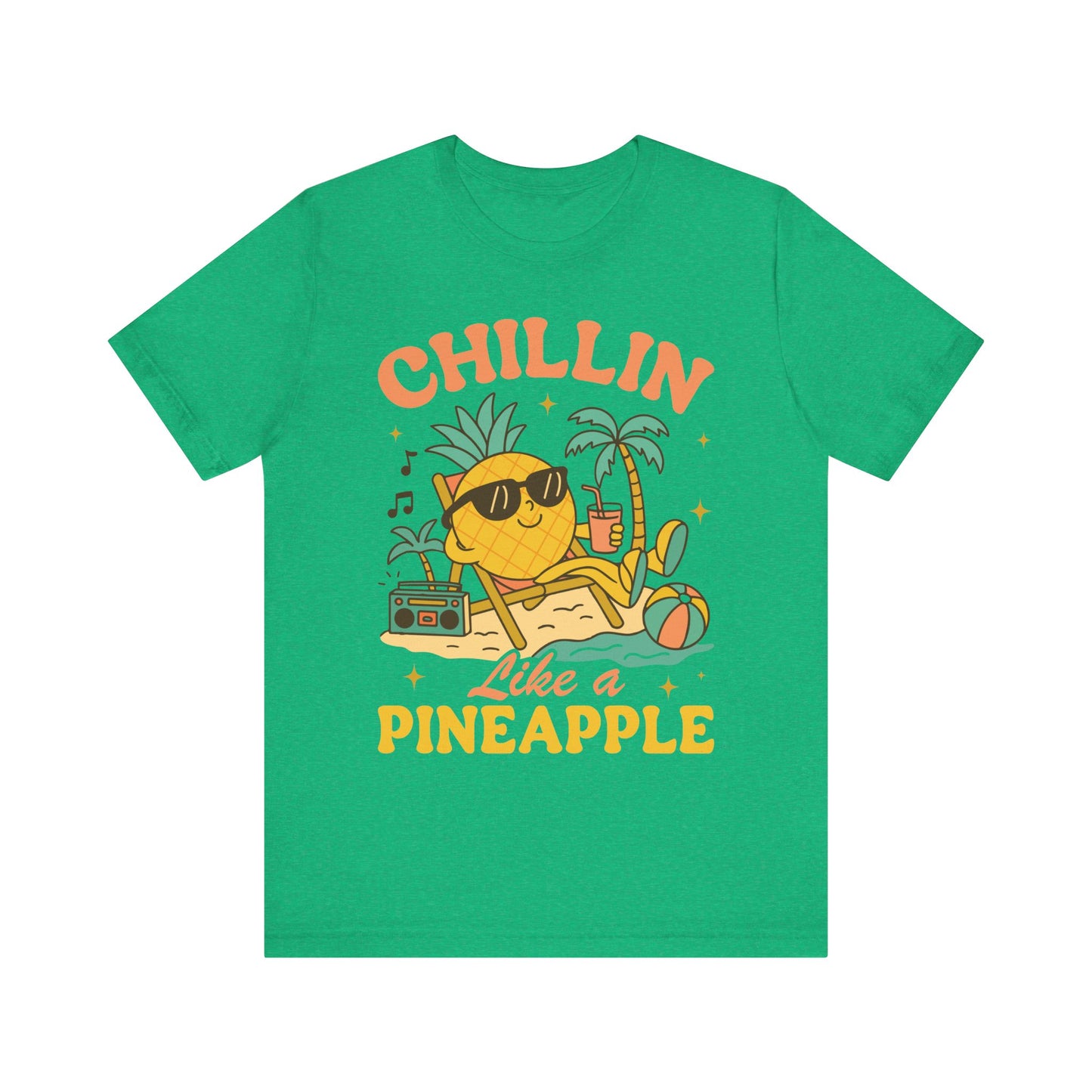 Chilling Like a Pineapple–Unisex Jersey Short Sleeve Tee–EXPRESS DELIVERY*