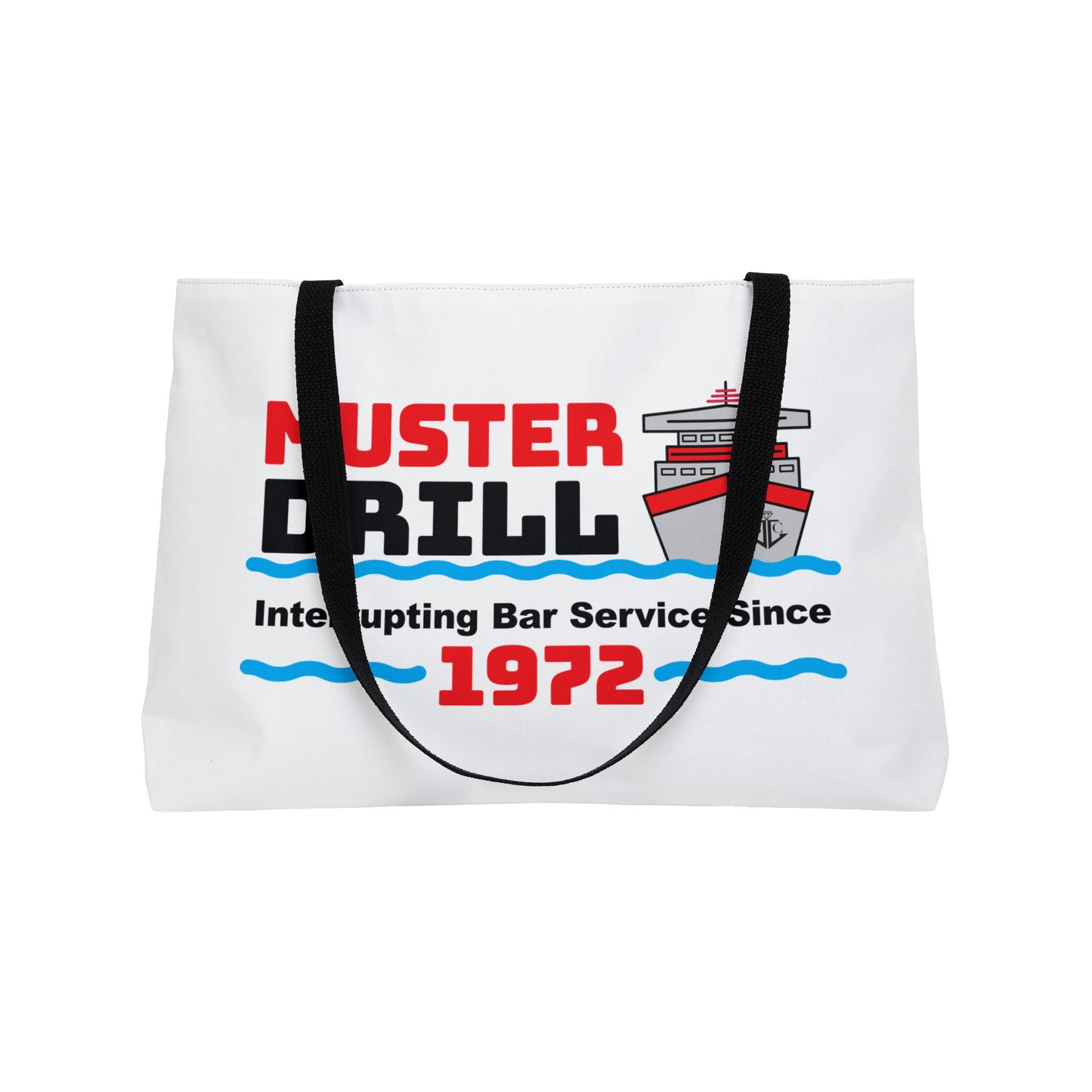 Muster Drill Interrupting Bar Service Since 1972-Weekender Tote Bag