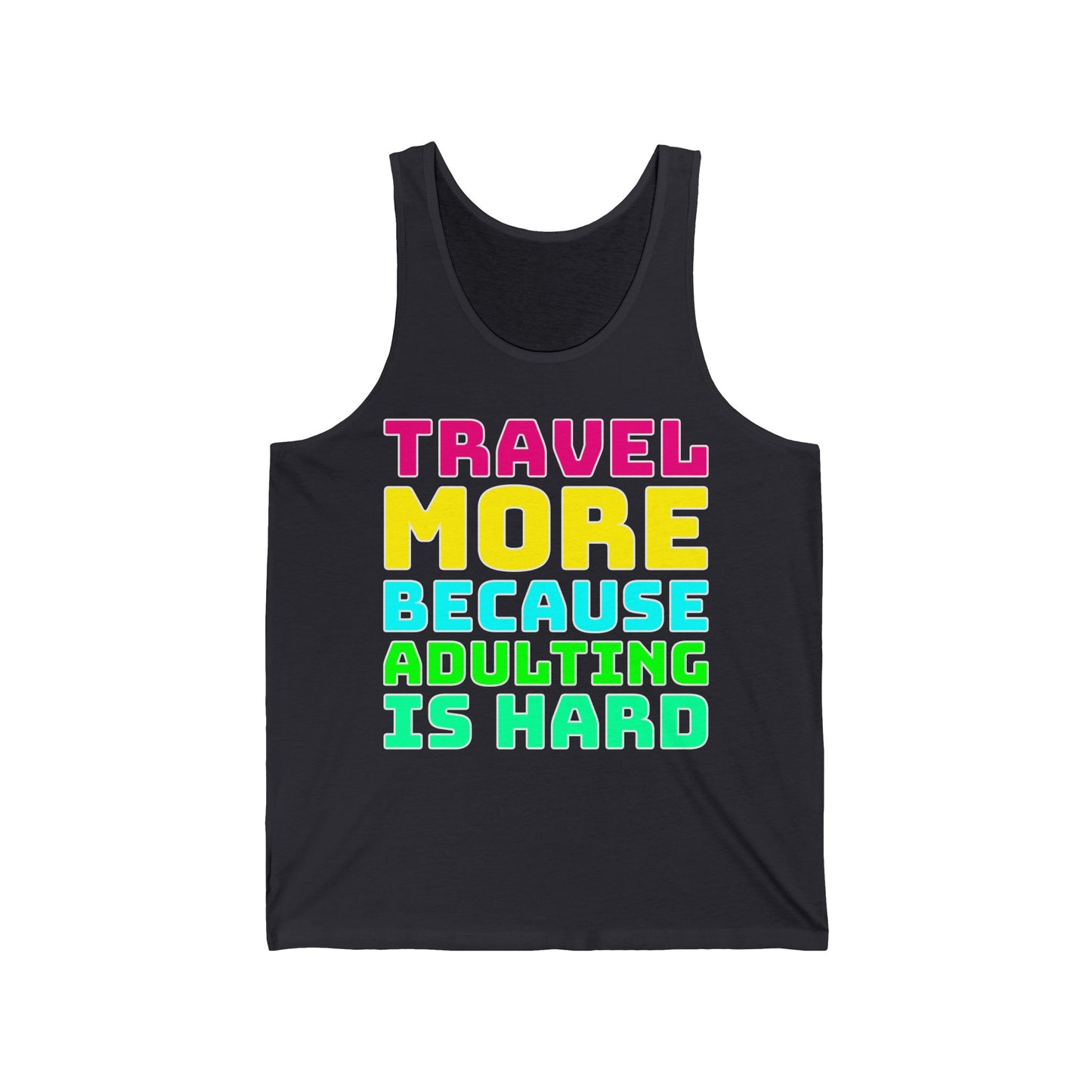 Travel More Because Adulting Is Hard–Men's Ultra Cotton Tank Top