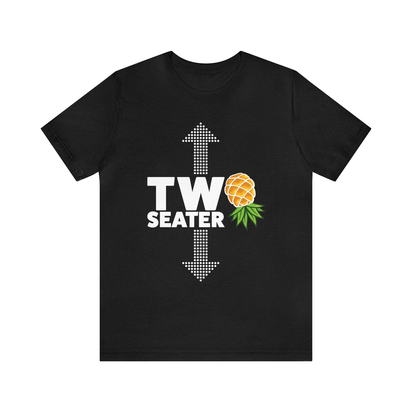 Two Seater–Upside Down Pineapple–Unisex Jersey Short Sleeve Tee–EXPRESS DELIVERY*