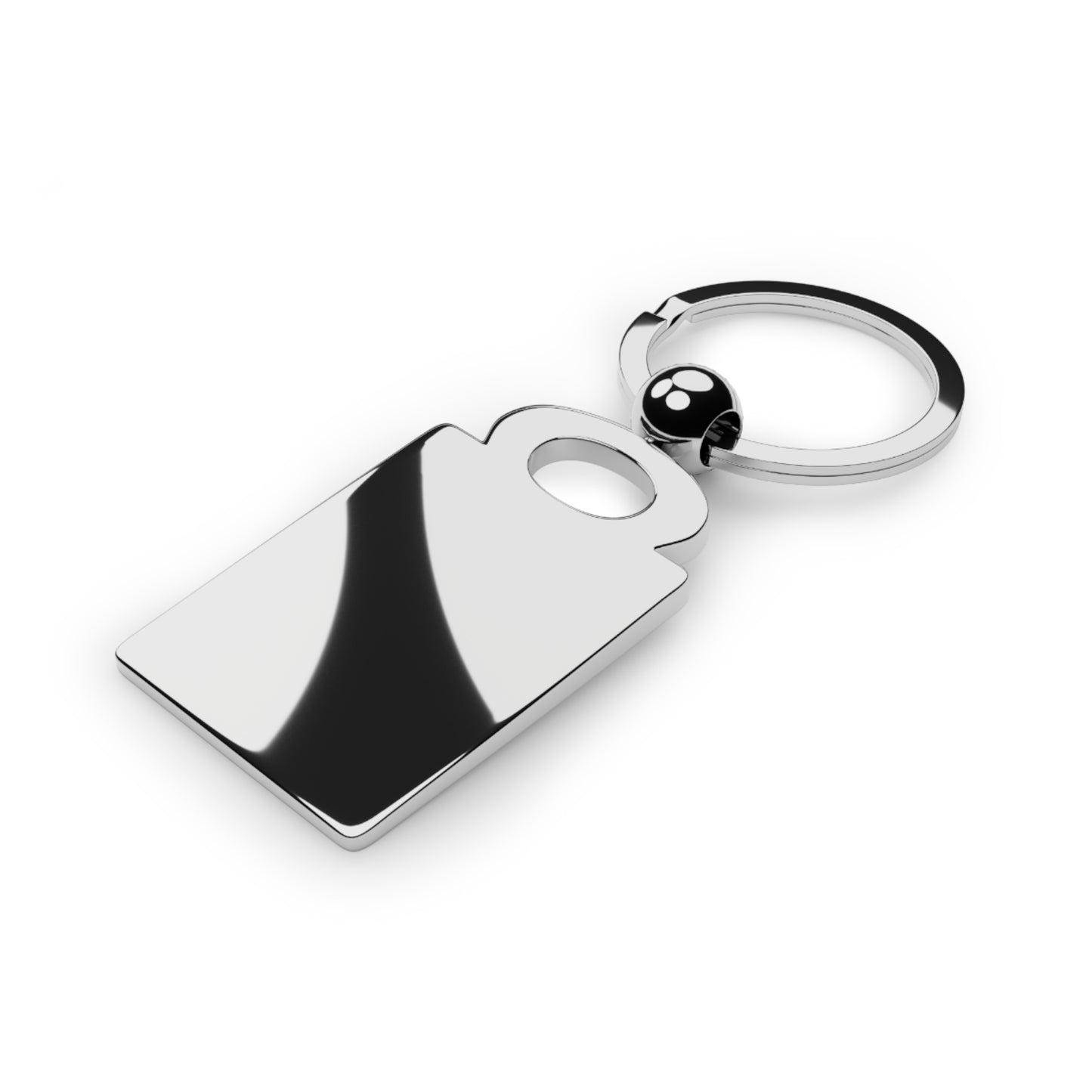 Mrs. Wedding Ring-Rectangle Photo Keyring