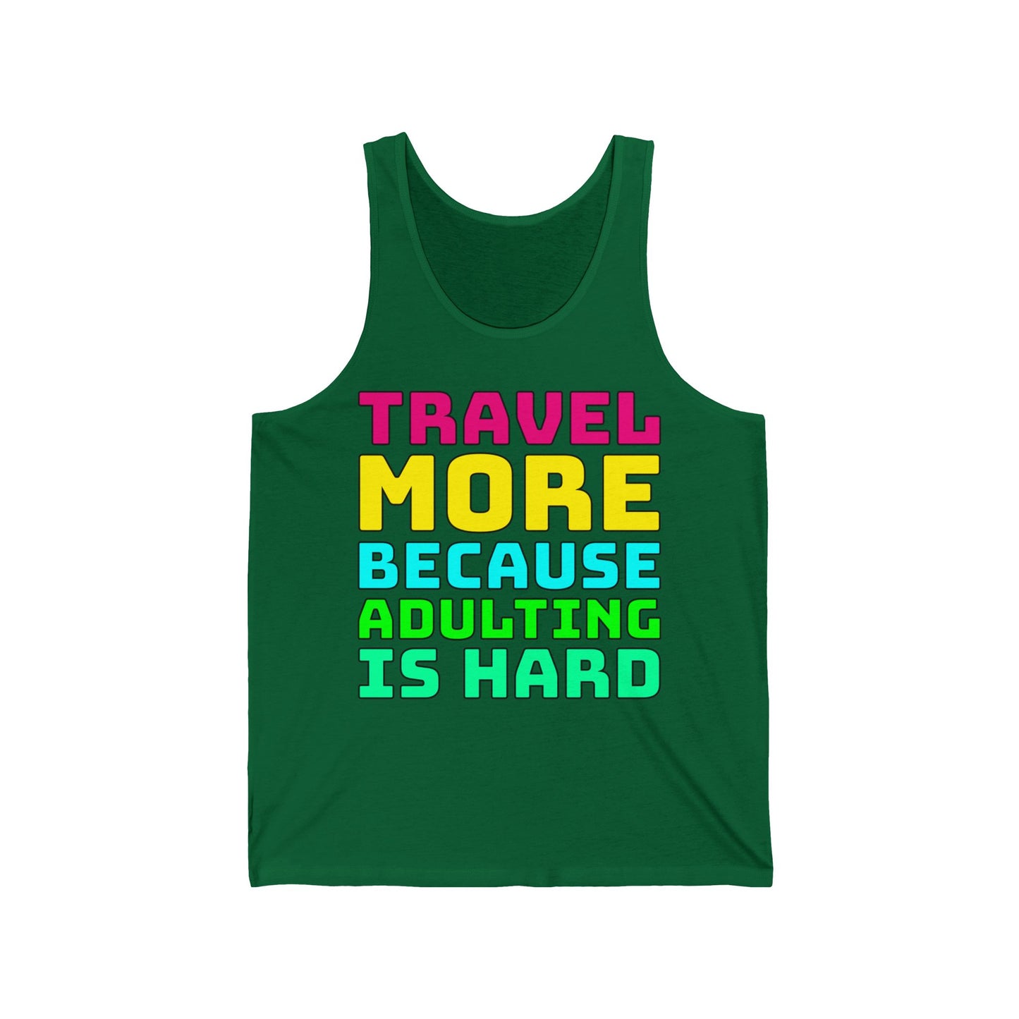 Travel More Because Adulting Is Hard–Men's Ultra Cotton Tank Top