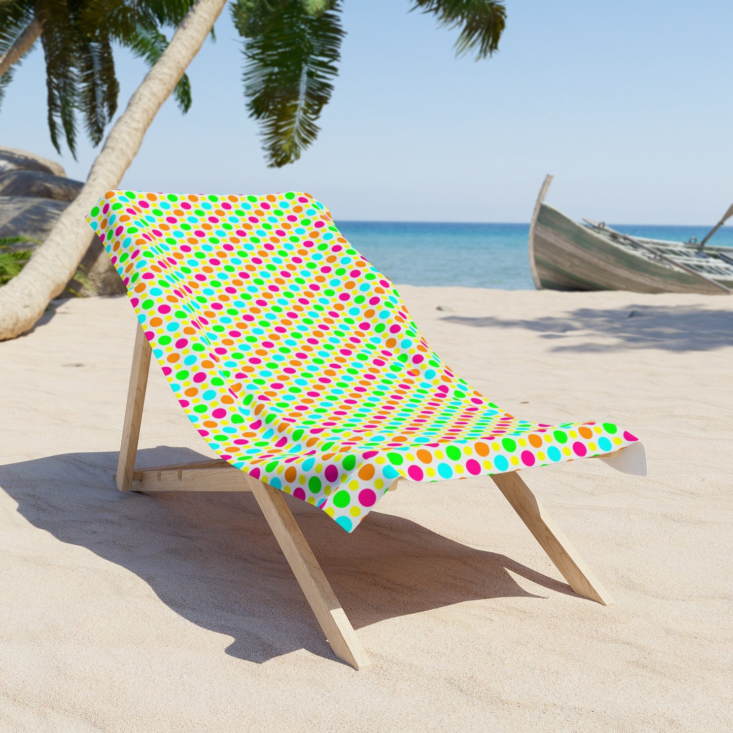 Tropical Circle Pattern–Beach Towel