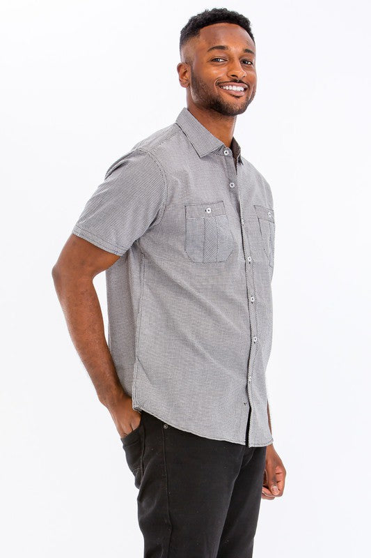 On sale Short Sleeve Button Down Shirt