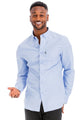Mens Solid Long Sleeve Button Down