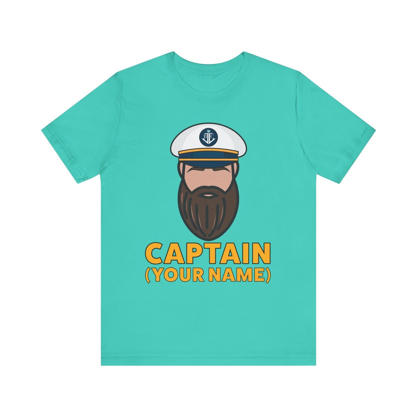 Captain Custom (Your Name)–Unisex Jersey Short Sleeve Tee–EXPRESS DELIVERY*