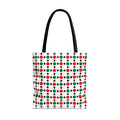 Green White Red Circle Pattern–Tote Bag (AOP)