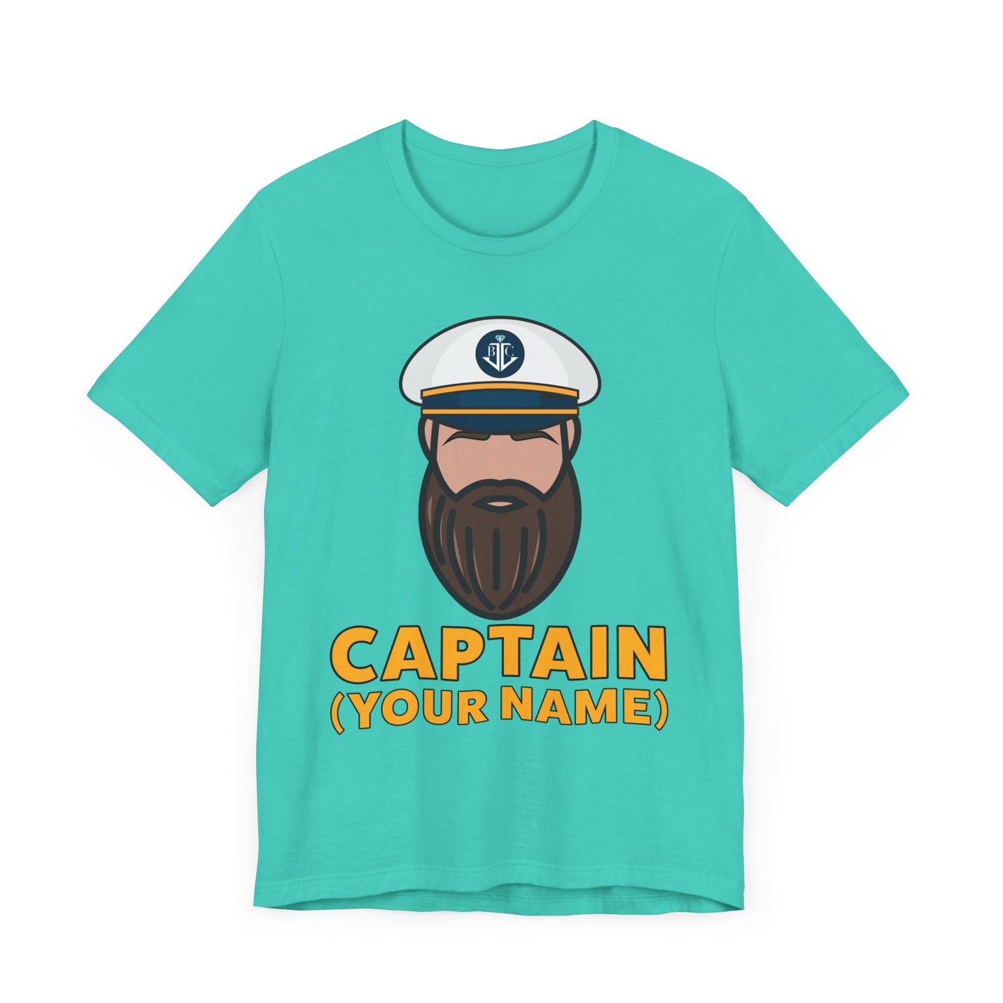 Captain Custom (Your Name)–Unisex Jersey Short Sleeve Tee–EXPRESS DELIVERY*