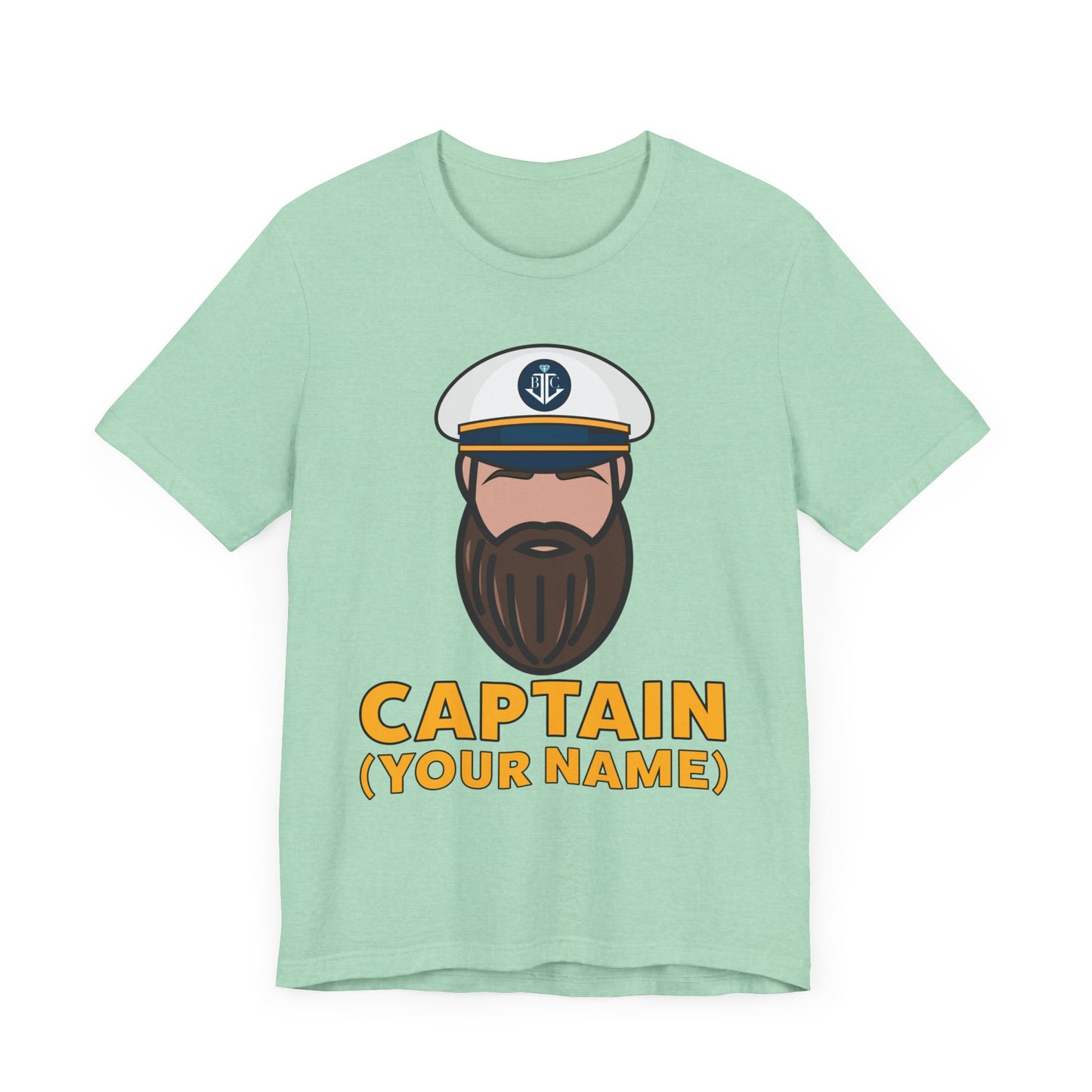 Captain Custom (Your Name)–Unisex Jersey Short Sleeve Tee–EXPRESS DELIVERY*