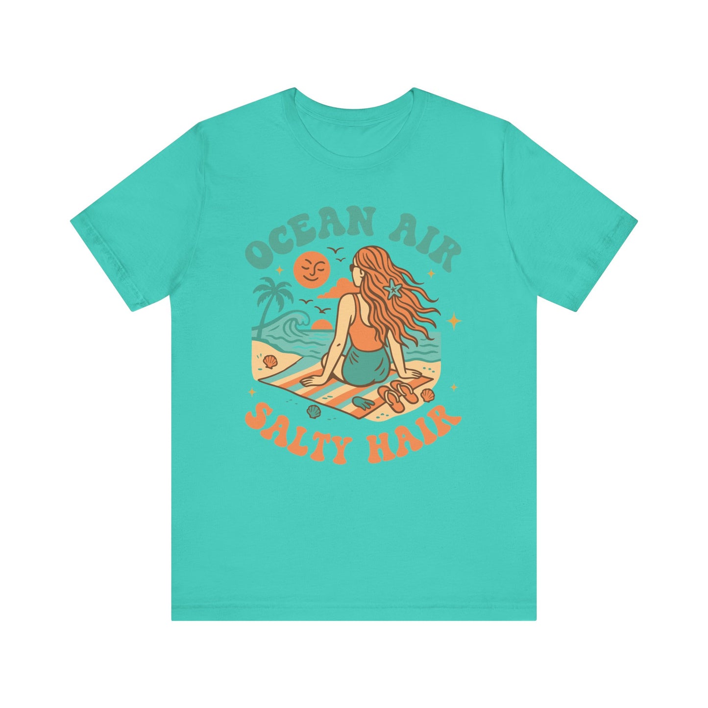 Ocean Air Salty Hair–Unisex Jersey Short Sleeve Tee–EXPRESS DELIVERY*