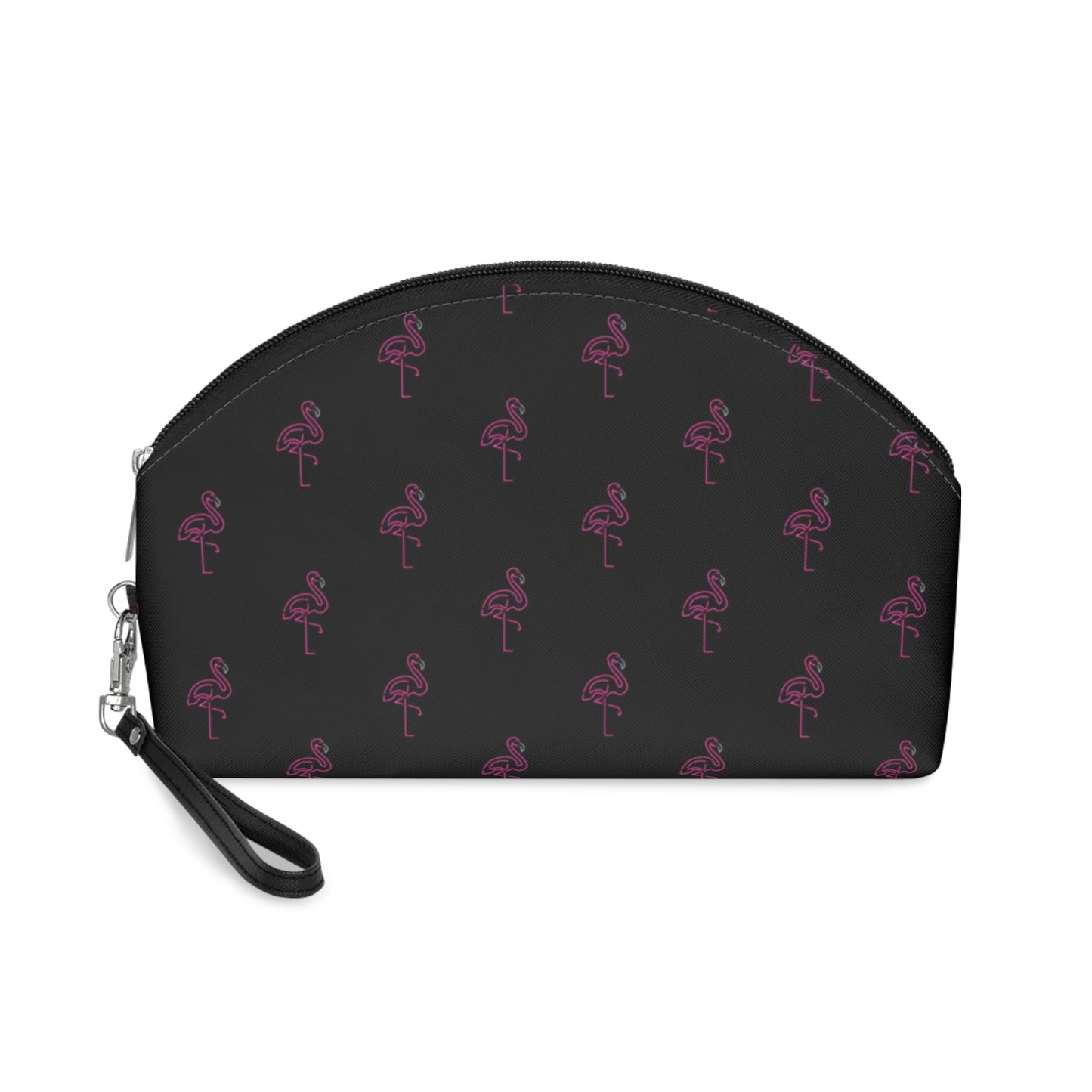 Neon Pink Flamingo-Makeup Bag