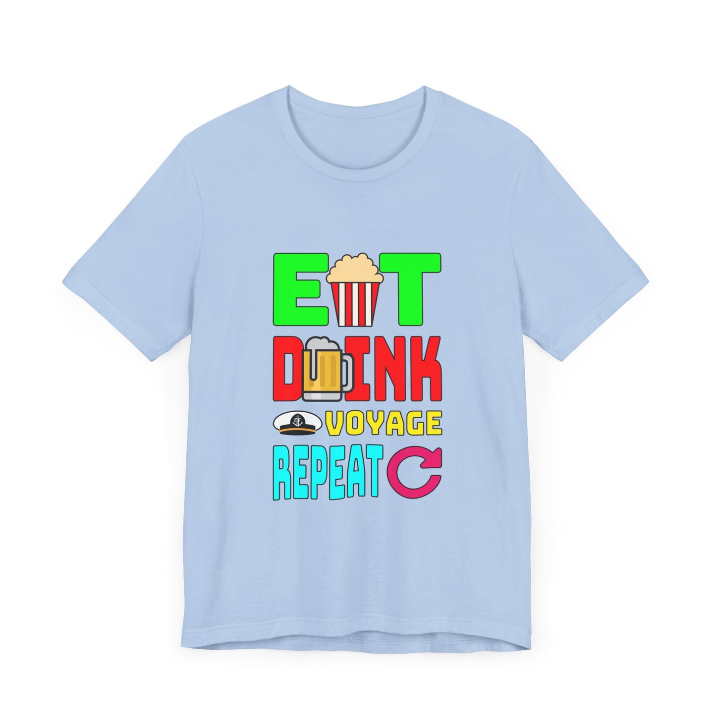 Eat Drink Voyage Repeat, Beer–Unisex Jersey Short Sleeve Tee–EXPRESS DELIVERY*