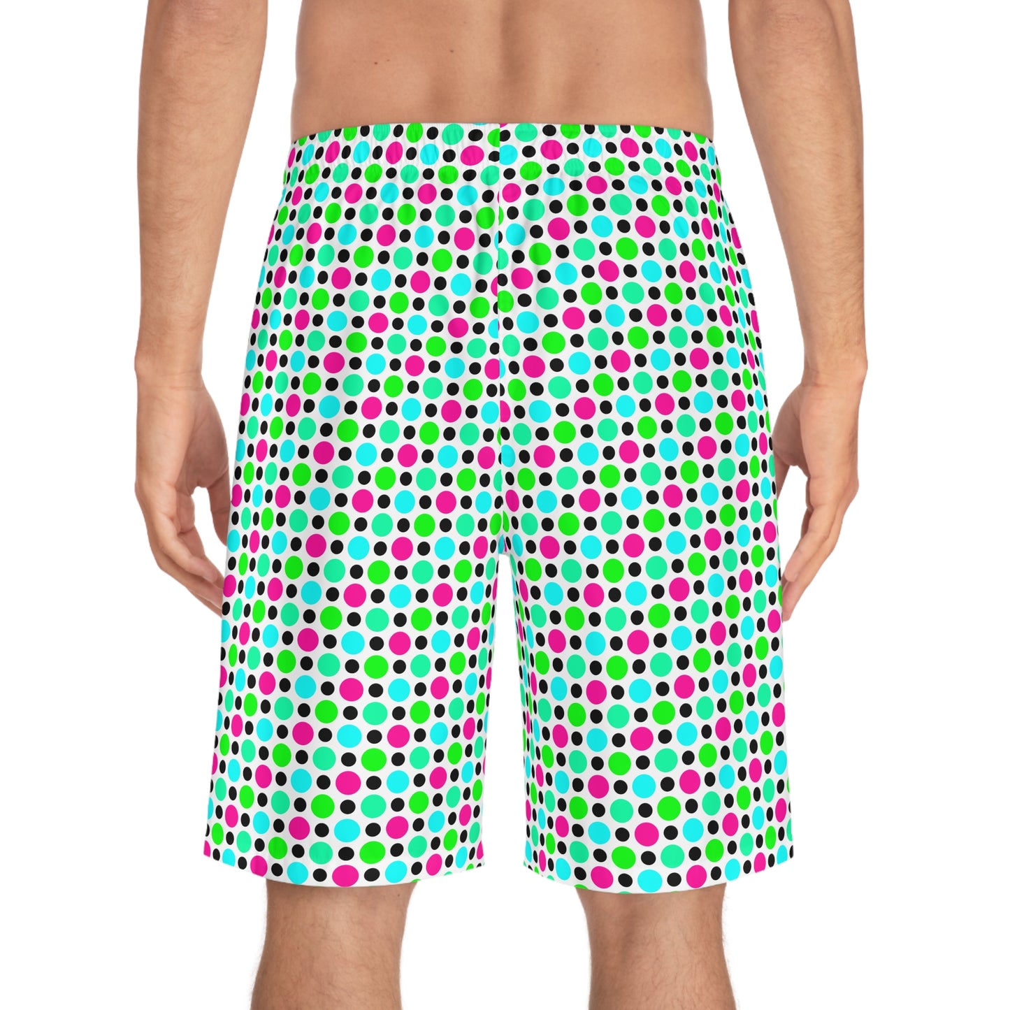 Tropical Circle Pattern v2–Men's Board Shorts (AOP)