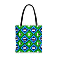 Green & Blue Triangles–Tote Bag (AOP)