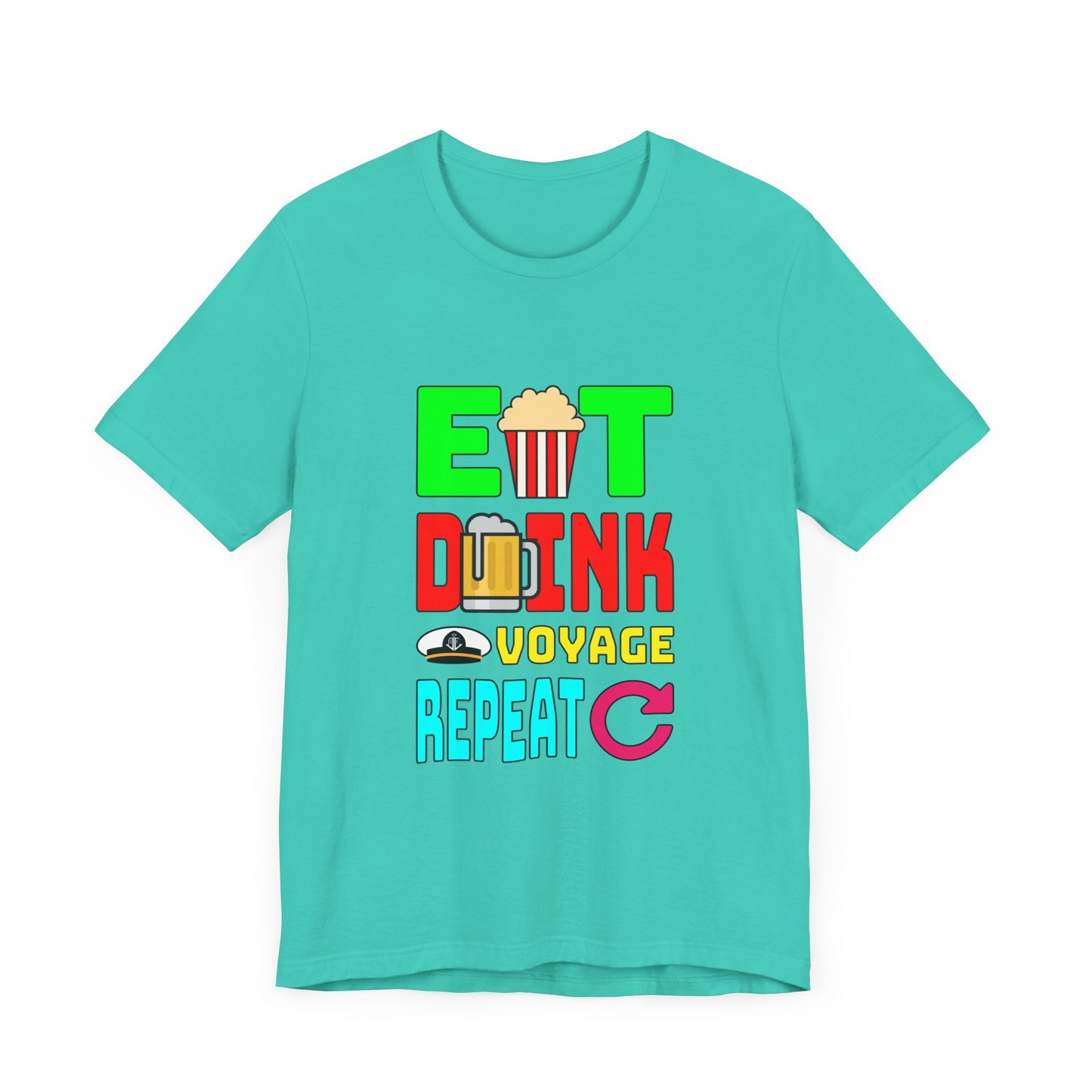 Eat Drink Voyage Repeat, Beer–Unisex Jersey Short Sleeve Tee–EXPRESS DELIVERY*