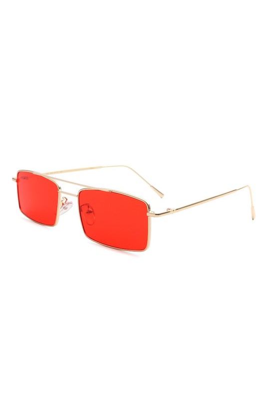Classic Metal Rectangle Retro Fashion Sunglasses