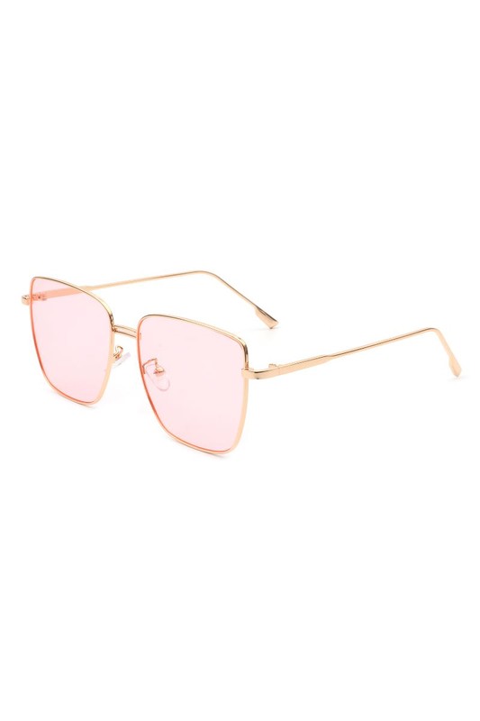 Square Metal Oversize Fashion Sunglasses